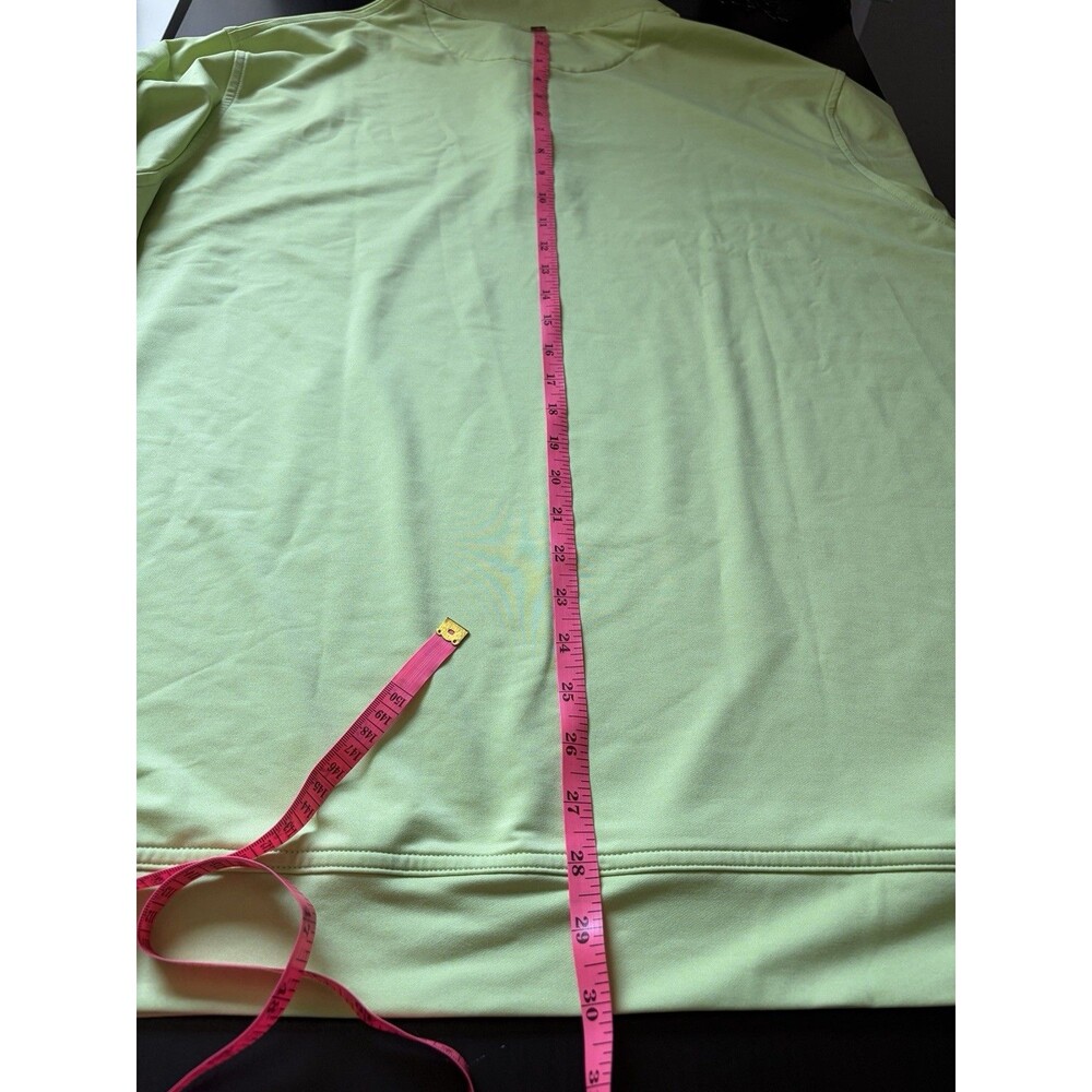 Peter Millar Perth Melange Quarter Zip Mens XXL 2XL Spritzer Green Golf Pullover - Picture 9 of 10